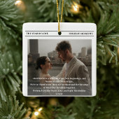 Ornement En Céramique Newspaper Merry and Married Holiday Accents Photo