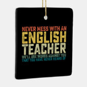 Ornement En Céramique N'hésitez pas avec un professeur d'anglais Nous ut (Droite)