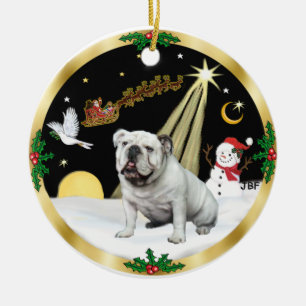 Ornement En Céramique NightFlight - Bouledogue anglais