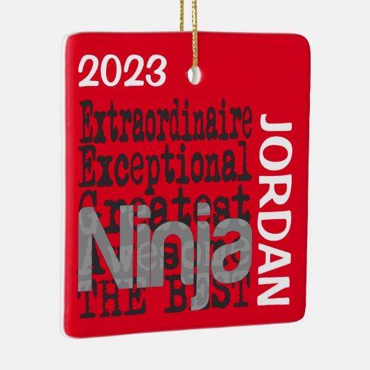 Ornement En Céramique Ninja Extraordinaire CUSTOM (Droite)