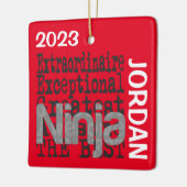 Ornement En Céramique Ninja Extraordinaire CUSTOM (Gauche)