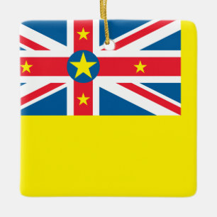 Ornement En Céramique Niue Flag 
