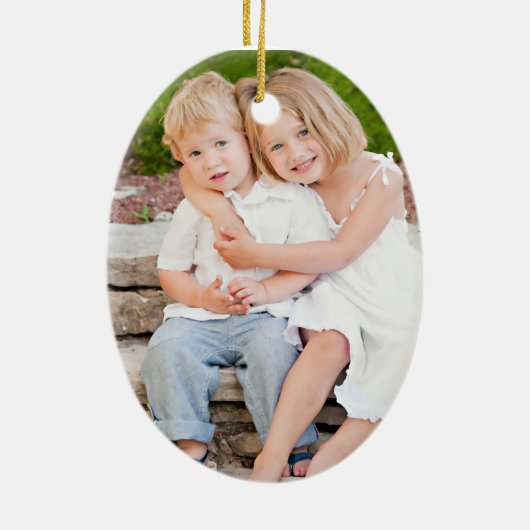 Ornement En Céramique Noël 2012 Soirée photo (Dos)