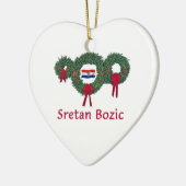 Ornement En Céramique Noël 2 de la Croatie (Gauche)