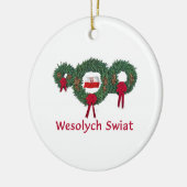 Ornement En Céramique Noël 2 de la Pologne (Gauche)