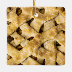 Ornement En Céramique Noël à tarte Drôle Pomme Pie Pun