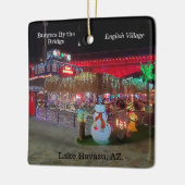 Ornement En Céramique Noël au lac Havasu (Gauche)