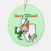 Ornement En Céramique Noël au Texas (Gauche)