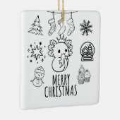 Ornement En Céramique Noël Axolotl (Droite)