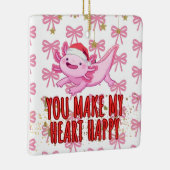 Ornement En Céramique Noël axolotl (Droite)