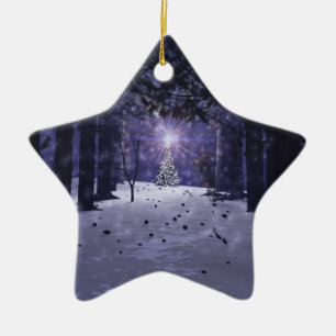 Ornement En Céramique Noël dans l'ornement des Pins