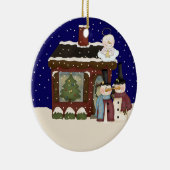 Ornement En Céramique Noël de bébé d'ange (Droite)