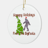 Ornement En Céramique Noël de Bigfoot (Gauche)