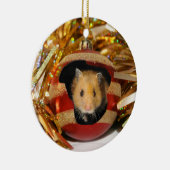 Ornement En Céramique Noël de hamster (Droite)