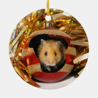 Ornement En Céramique Noël de hamster