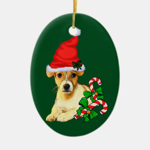 Ornement En Céramique Noël de Jack Russell Terrier