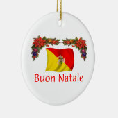 Ornement En Céramique Noël de la Sicile (Droite)