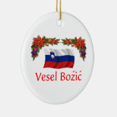Ornement En Céramique Noël de la Slovénie (Droite)