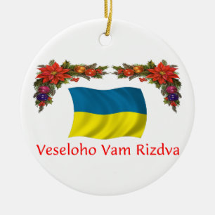Ornement En Céramique Noël de l'Ukraine