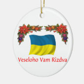 Ornement En Céramique Noël de l'Ukraine (Gauche)