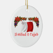 Ornement En Céramique Noël de Malte (Droite)