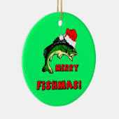 Ornement En Céramique Noël de pêche (Droite)