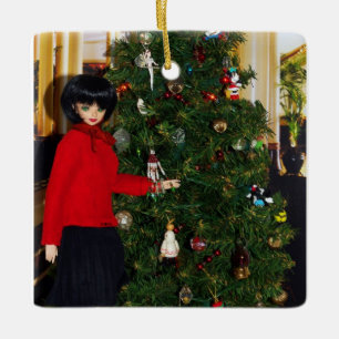 Ornement En Céramique Noël de Verdi chez le Driskill, Austin, le Texas