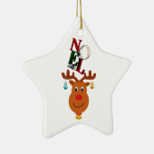 Ornement En Céramique Noel Deer Bells Bauble Rudolf Snowflakes Noël (Droite)