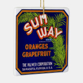 Ornement En Céramique Noël des agrumes (Droite)