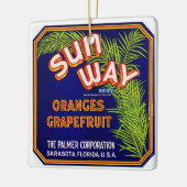 Ornement En Céramique Noël des agrumes (Gauche)