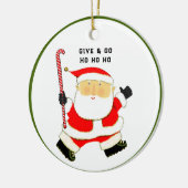 Ornement En Céramique Noël d'hockey de champ collectable (Gauche)