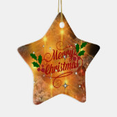 Ornement En Céramique Noël doré (Droite)