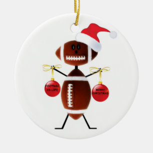 Ornement En Céramique Noël du football