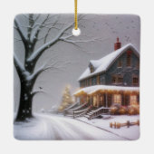 Ornement En Céramique Noël du pays (Dos)
