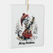 Ornement En Céramique Noël écossais Otter Noël (Droite)