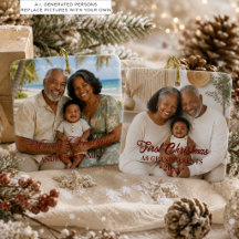 Noël Élégant des Premiers Grands-Parents 2 Photos
