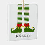 Ornement En Céramique Noël Elf Fête Nom de famille Festin Amusement (Droite)