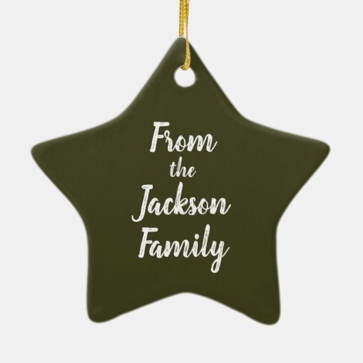 Ornement En Céramique Noël en Arizona Cactus Plante (Dos)