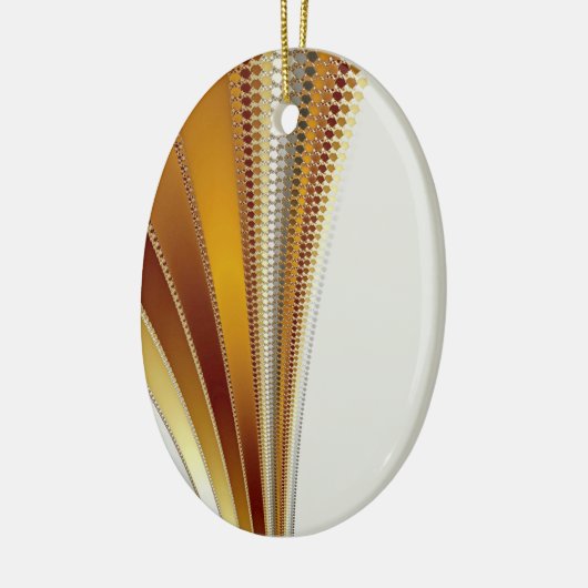 Ornement En Céramique Noël en cuir factice (Gauche)