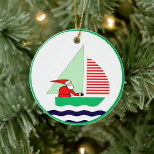 Ornement En Céramique Noël en mer