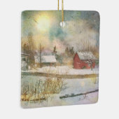 Ornement En Céramique Noël En Nouvelle-Angleterre (Droite)