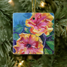 Noël hibiscus Mele Kalikimaka Hawaii