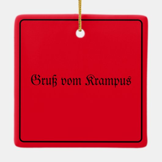 Ornement En Céramique Noël Krampus (Dos)