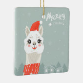 Ornement En Céramique Noël Llama (Droite)