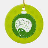 Ornement En Céramique Noël Modish Lime (Devant)