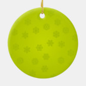 Ornement En Céramique Noël Modish Lime (Dos)