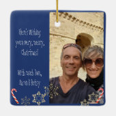 Ornement En Céramique Noel Noël + Photo (Dos)