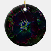 Ornement En Céramique Noël rose électrique (Dos)