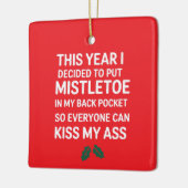 Ornement En Céramique Noël rude Funny Noel Hilarié Arbre de Noël (Gauche)