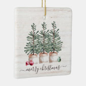 Ornement En Céramique Noël rustique Joyeux Noël (Droite)